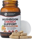 Integratore di funghi Supporto energetico | Estratto di erbe di funghi biologici con Reishi, Ginkgo, Rhodiola, Maca, Ginseng cinese, CoQ10 + di più (60 capsule)