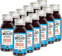TEAONICO My Brain Mojo: Focus Wellness Shots - USDA-Certified Vegan Formula con Ginkgo Biloba, Ginger, Turmeric - 12 Bottiglie x 2 Fl Oz Ogni - Gluten-Free, Non-OGM