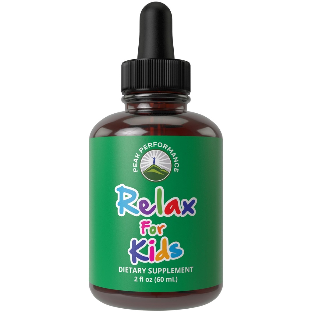 I bambini calmano le gocce liquide. Aiuto per il relax, il riposo, il sonno ottimale con camomilla, il magnesio. Niente Bitter Taste. I bambini non sapranno che lo stanno prendendo. Non-Habit Forming