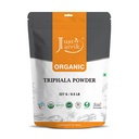 Just Jaivik 100% Organic Triphala Polvere 227 gm / 0.5 lb | Supporta funzioni di immunità e digestive | Antiossidante naturale | Certificato Organico da OneCert Asia