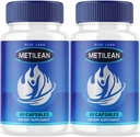 (2 Pack) Integratore di perdita di peso metilean, Pillole Diteary Metilean a Melt Stubborn Belly Fat, Metilean Advanced Formula to Lose Pounds, Metilean Pastillas Recensioni (120 capsule)