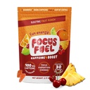 FocusFuel Energy Chews – Fruit Punch Flavor (15 Servings) – 100mg Caffeina + L-teanina + B12, Magnesio – Boost Focus & Energy – No Crash or Jitters