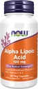 NOW Integratori alimentari, Acido alfa lipoico 100 mg con vitamine C & E, Scavenger radicale libero*, 60 capsule di veg