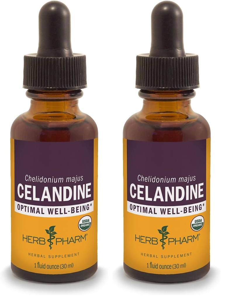 Estratto di liquido di celandina biologico certificato di herb Pharm - 1 oncia (pacchetto di 2)