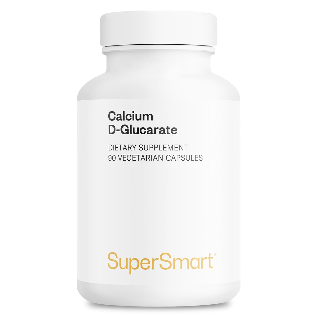 Supersmart - Calcium D-Glucarate 1500 mg al giorno - Antiossidante & Detox Supplemento | Non-GMO & Gluten Free - 90 capsule vegetariane
