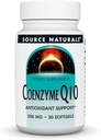 Sorgente Naturals Coenzyme Q10 Supporto antiossidante 200 mg per cuore, cervello, immunità e supporto del fegato - 30 Softgels