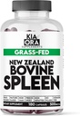 Grass Fed Bovine Spleen Supplemento | Freeze-Dried, Desiccated Spleen Glandular – Supporta la funzione immunitaria & Blood Health – Ancestral Organ Capsules – 180ct