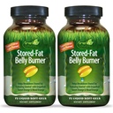 Irwin Naturals Stored-Fat Belly Burner - 72 Liquid Soft-Gels, Confezione da 2 - Aiuta il supporto Il crollo del grasso immagazzinato - 48 Total Servings