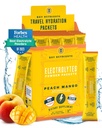 KEY NUTRIENTs Electrolytes Powder Packets - Tropical Peach Mango 20 Pack Hydration Pack Pack Pack - polvere di idratazione di viaggio - senza zucchero, senza calorie, senza glutine - Made in USA