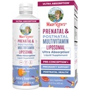 MaryRuth Organics Prenatal & Postnatal Multivitamin per le donne | Sugar Free | Formulato per la pre-concezione, la gravidanza e l'allattamento | Vitamine prenatali | Vegan | Non-GMO | Gluten Free | 30 Serve