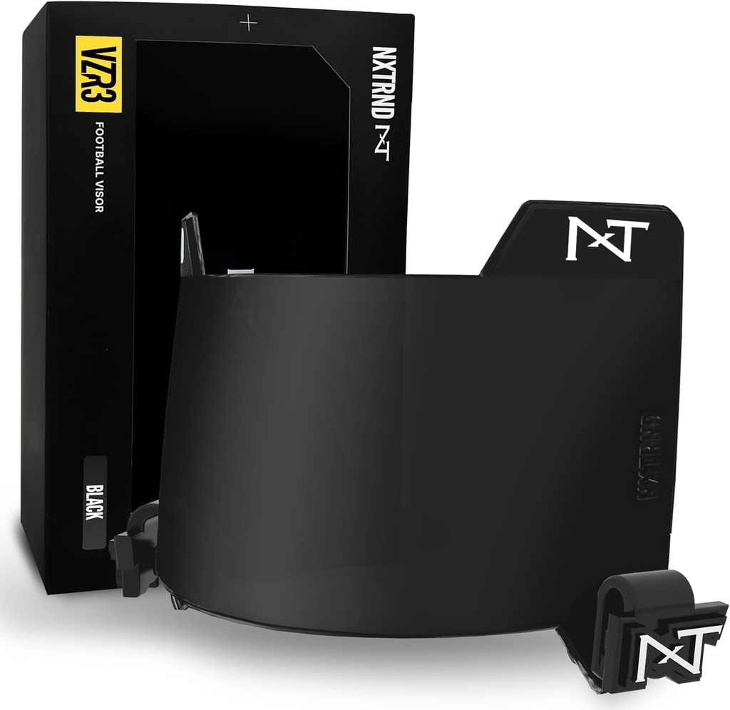 Nxtrnd VZR3 Visor, Curved Lens Technology, misura adulti e giovani caschi da calcio