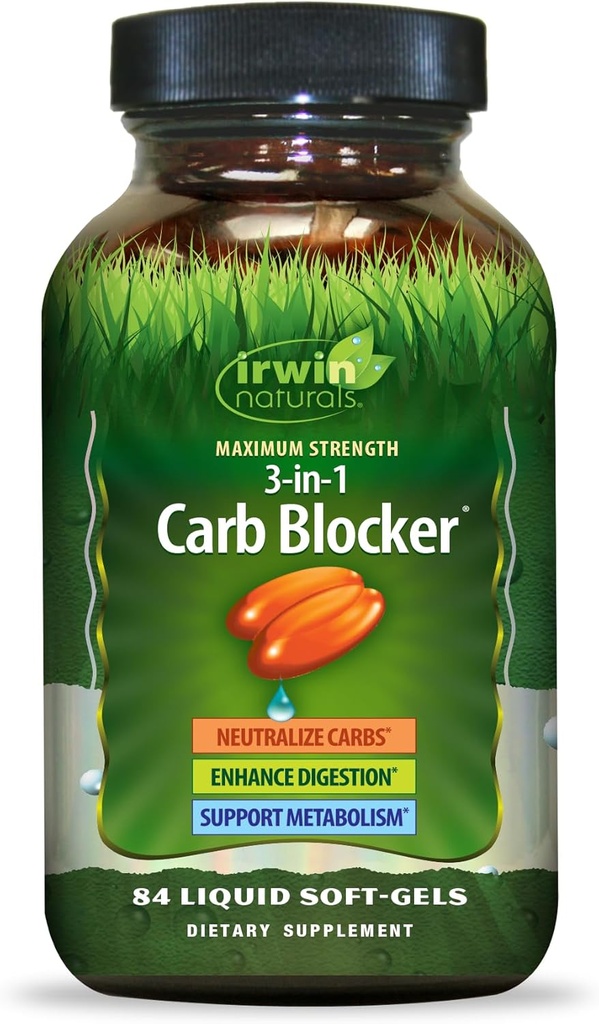 Irwin Naturals Massima resistenza 3-in-1 Carb Blocker 84 Conte