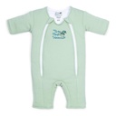 Magic Sleepsuit Baby Merlin's Cotton Baby Swaddle Transition Product - Soft and Cozy Design, Doppia cerniera per facili cambiamenti di pannolino, promuove il sonno sicuro, 3-6 mesi - Sage Green - Large 18-21lbs