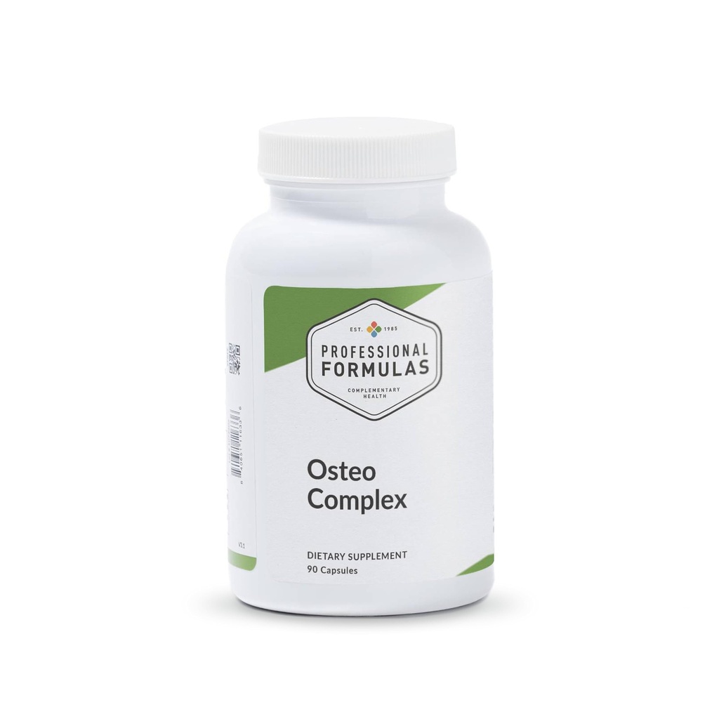 Professional Formulas Osteo Complex – Bone Density Support with Calcium, Microcristalline Hydroxyapatite Plus Magnesium, D3 & Boron per assorbimento massimo* - Gluten Free, Hypoallergenic, 90 Capsule