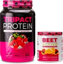 Nutrologia TRIPACT Protein Powder, 7-in-1 Meal Sostituzione Shake, Superberry (40 Serve) Beet Active, Natural Pre-Workout Powder, Frutta della Passione Flavor (30 Serve)