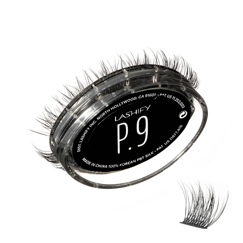 Lashify Plushy 9mm Gossamer Lashes in nero, facile fai da te False Lashes per un Voluminous ancora Look naturale