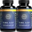 Primal Harvest 2 Pack, Primal Sleep, 120 capsule con radice di valeriana, L-Tryptophan, GABA, camomilla e melatonina 3mg