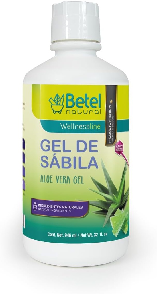 Betel Natural Gel de Sabila Aloe Vera Gel - Incredibile supporto gastrico - 32 Oz