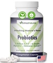 Integratore probiotico e prebiotico - 6 Strains of Intense Probiotici rigenerativi per uomini e donne 5 miliardi di CFU - Bowel, Inflammation, Immunity, & supporto digestivo - Supplemento digestivo, 90 capsule