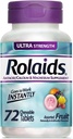 Rolaids Antacid Calcium & Magnesio Supplemento Ultra Forza Tablet, Frutta 72 ea (Pacchetto di 4)
