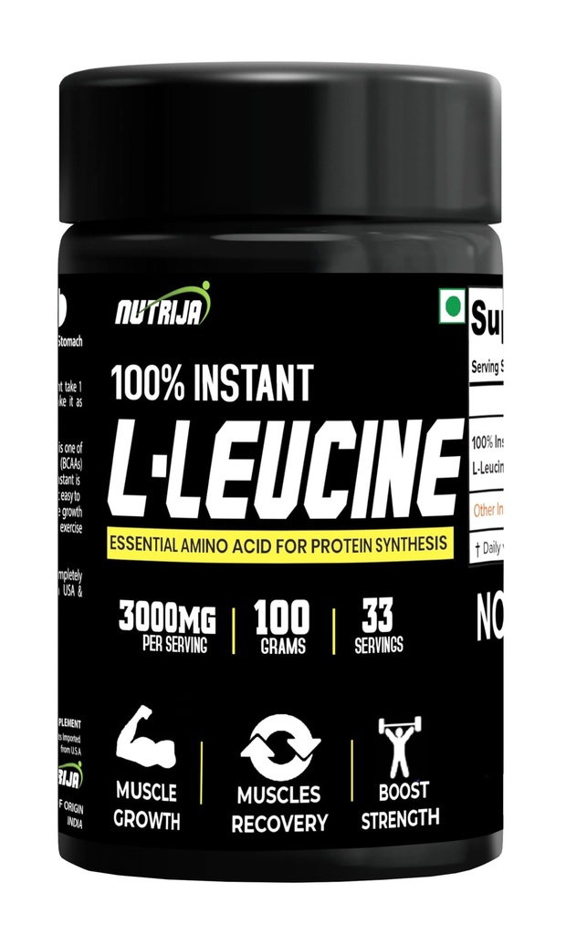 Polvere di L-Leucina istantanea -100% puro & USP Grade | Dissolves più veloce, assorbimento rapido, migliore biodisponibilità | Muscle Growth & Recovery