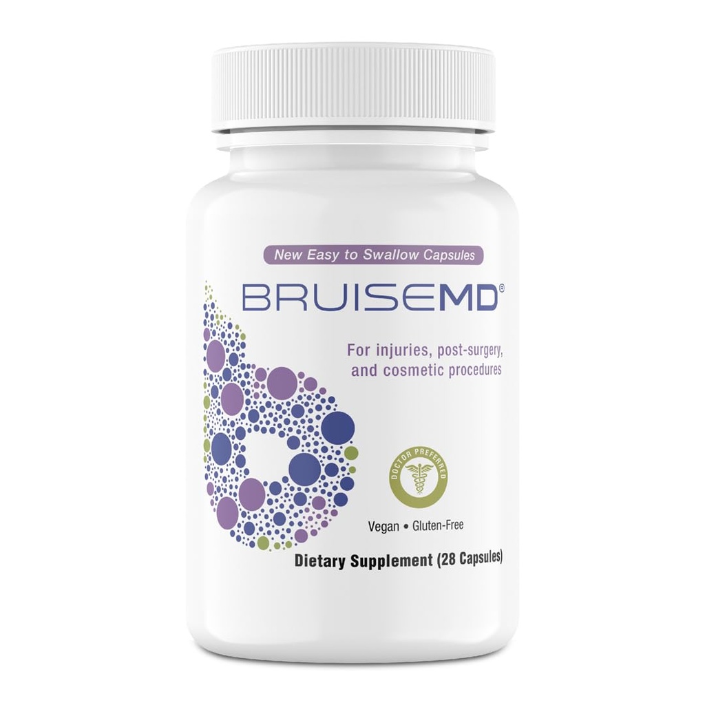 Arnica 1.000mg e Bromelain 500mg 2.400GDU/g Supplemento per Bruising and Swelling, Facile da ingoiare capsule (7-Day Supply) - Advanced Bruise Treatment Formula