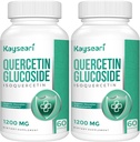 Quercetin Glucoside 1200mg Integratori - Isoquercetina con 6X Biodisponibilità, 120 capsule vegetali,Contenere Pepe Nero & Rutin per Max Absorption