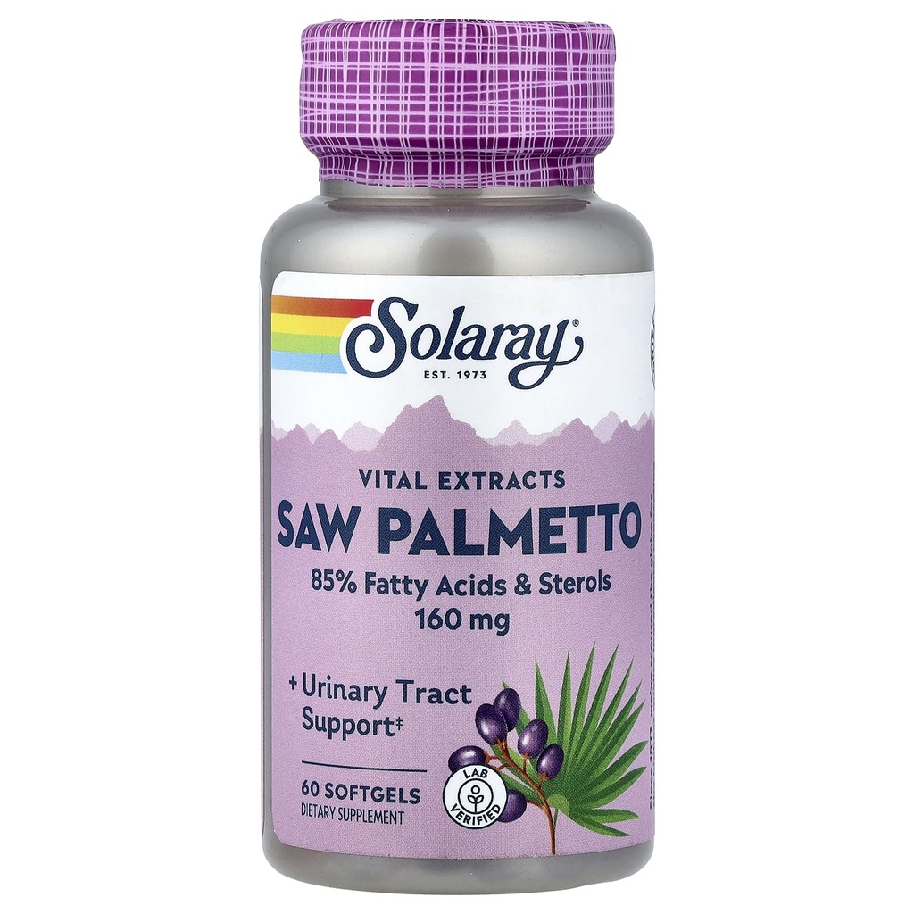 Solaray Saw Palmetto 160mg | American Saw Palm | 60 Perle