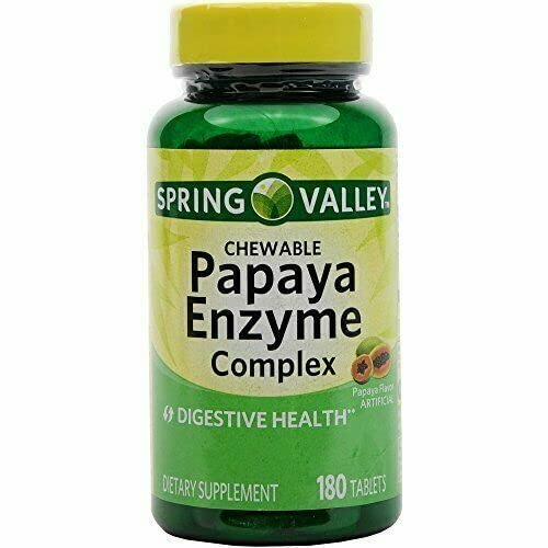 Valle di primavera - Complesso di Papaya Enzyme, 180 compresse masticabili