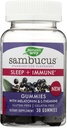 Via della natura Cammino della natura Sambucus Elderberry Sonno + Gummie immuni, 30 Conte