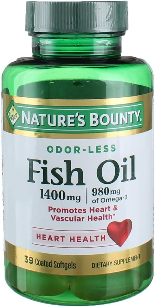 Bounty Fish Oil, 39 Conte (Pack of 4)