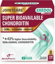 Exedol Biodisponibile Glucosamina Chondroitin, Integratore di Supporto Congiunto Vegano per Funzione Giunta Migliorata, Salute del Cartilage, Tessuto Connettivo e Salute del Bone - 120 capsule