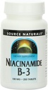 Sorgente Naturals Niacinamide Vitamina B-3 100mg, 250 compresse (Pack of 3)