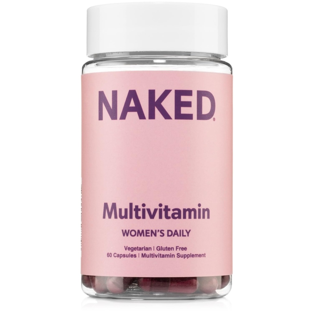 Nutrizione NAKED Multi - Multivitamina quotidiana delle donne - Vitamine A, C, E, Selenio, Zinco, Frutta e Super Green Extract, per aumentare il supporto immunitario - Vitamine senza glutine e vegetariane, 60 capsule