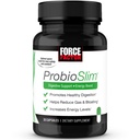 Fattore di Forza ProbioSlim Probiotici per le donne e gli uomini, Probiotici per la salute digestiva per ridurre Bloating, Gas, & Diarrea occasionale, con Prebiotici, LactoSpore, & Tè verde per l'energia, 30 capsule