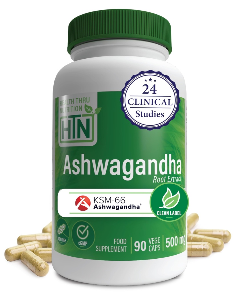 Alimentazione salutare Ashwagandha 500mg KSM-66® 90 capsule | Stress, Mood, Focus, & Energy | Prove clinicamente e Biologico Root-Only Whitania Somnifera Extract | Non-GMO, Gluten & Soy Free
