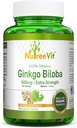 NutreeVit Ginkgo Biloba Integratore di erbe capsule (240 Conte)