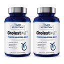 1MD Nutrition CholestMD con Estratto di foglie di oliva, Bergavit, Niacin, Aglio | 120 capsule (2-Pack)