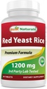 Migliori naturali riso rosso lievito 1200 Mg 60 compresse (Citrinin Free)
