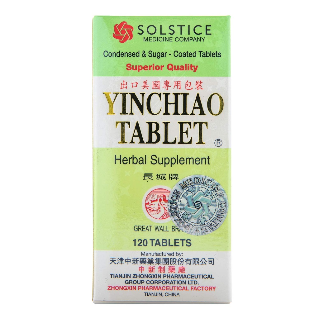Yin Chiao Herbal Supplement (supporta i seni, i sistemi immunitari e respiratori) (120 compresse per bottiglia) (1 bottiglia) (Solstice)