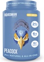BIRDMAN Peacock Vegan Protein Powder | Agitazione completa di sostituzione a base vegetale con magnesio, vitamina D, olio MCT | Tutto in un supplemento per uomini e donne | Texture liscia | Coco Vanilla Flavor