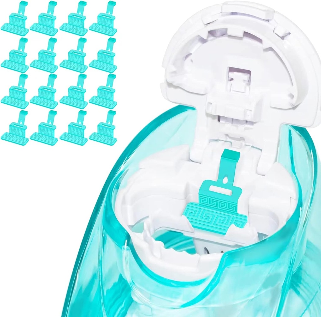 Accessori Compatibili con Navage Nasal Care, 16 Pack Refill per sale in silicone riutilizzabili, Easy Operation (Light Blue 16 Pack)