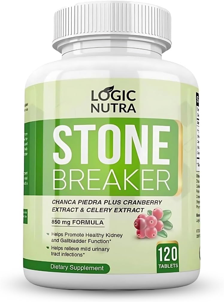 Chanca Piedra Rene Stone Breaker 120 Compresse 800 mg - Forza massima per Gallbladder & Urinary Cleanse con Phyllantus Niruri, Celery Seed Extract & Cranberry Extract
