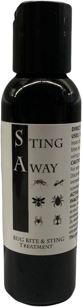 Bug Bite and Sting Treatment: Dolore + Itch Relief, 2 once (Pack of 1), Nero