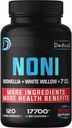 20:1 Noni Capsule 17700mg - Supplemento per Immune, Muscle & Digestion Support -10in1 Aggiunto Boswellia, Elderberry, Turmeric, Ginger & More - 120 Vegan Capsule, Non-GMO & Gluten-Free