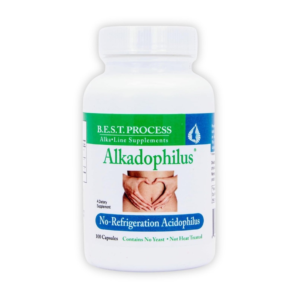 Alkadophilus miglior processo alcalino — Nessun supplemento digestivo probiotico e prebiotico di refrigerazione — 1,5 miliardi di CFU di buoni batteri e barbabietole