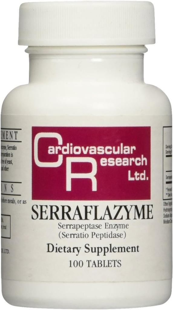 Ricerca cardiovascolare Serraflazyme Tablets, 100 Conte