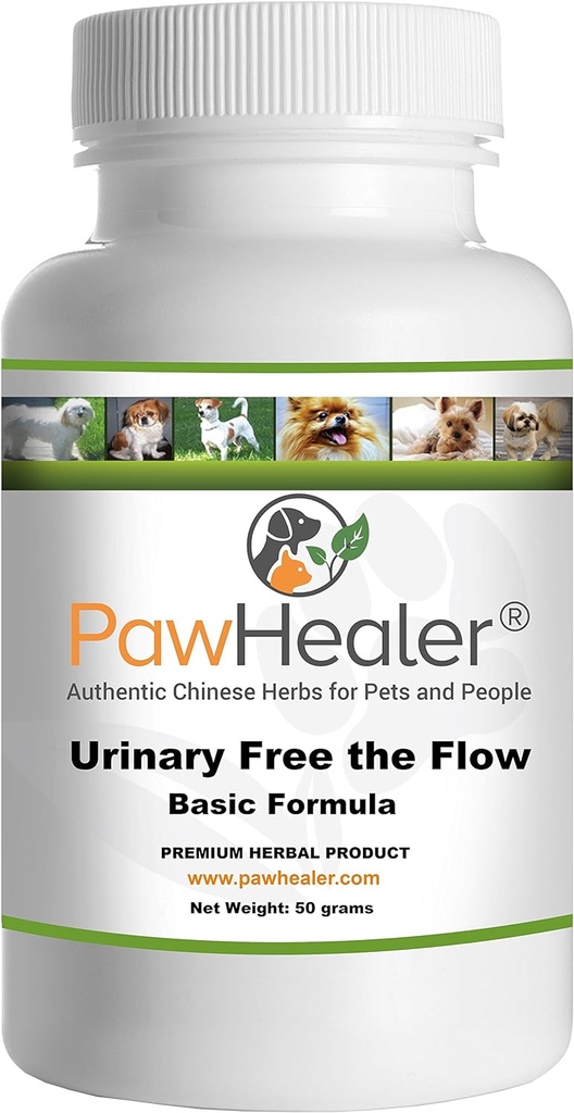 Urinary Free The Flow-Basic - Bladder Stones Dogs - Natural Remedy Stone Prevention in Dogs - 50 Grams-Herbal Powder - Mix in Food...