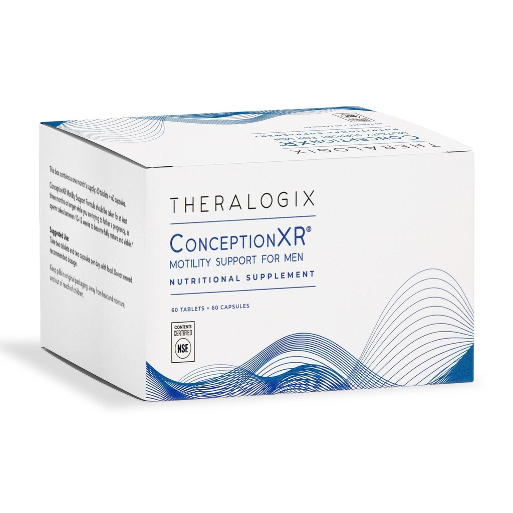 Theralogix ConceptionXR Motility Support Formula - Vitamine Preconcezione Uomo per Supporto Fertilità - Integratori per Fertilità Maschio per Salute dello sperma* - Certificato NSF - 60 Tabs + 60 Caps (30-Day Supply)
