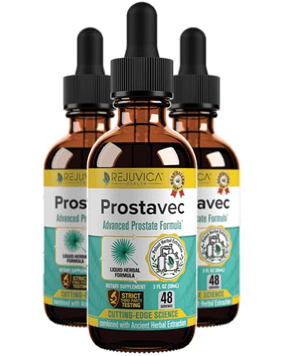 Prostavec Advanced Prostate Support Supplemento - Formula liquida per l'assorbimento più veloce con Pygeum, Saw Palmetto, Sting Nettle + Turmeric & Damiana - Vegan, Non-GMO - 6 fl oz